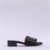 Oh My Sandals H Buckle Mule Slider - Black